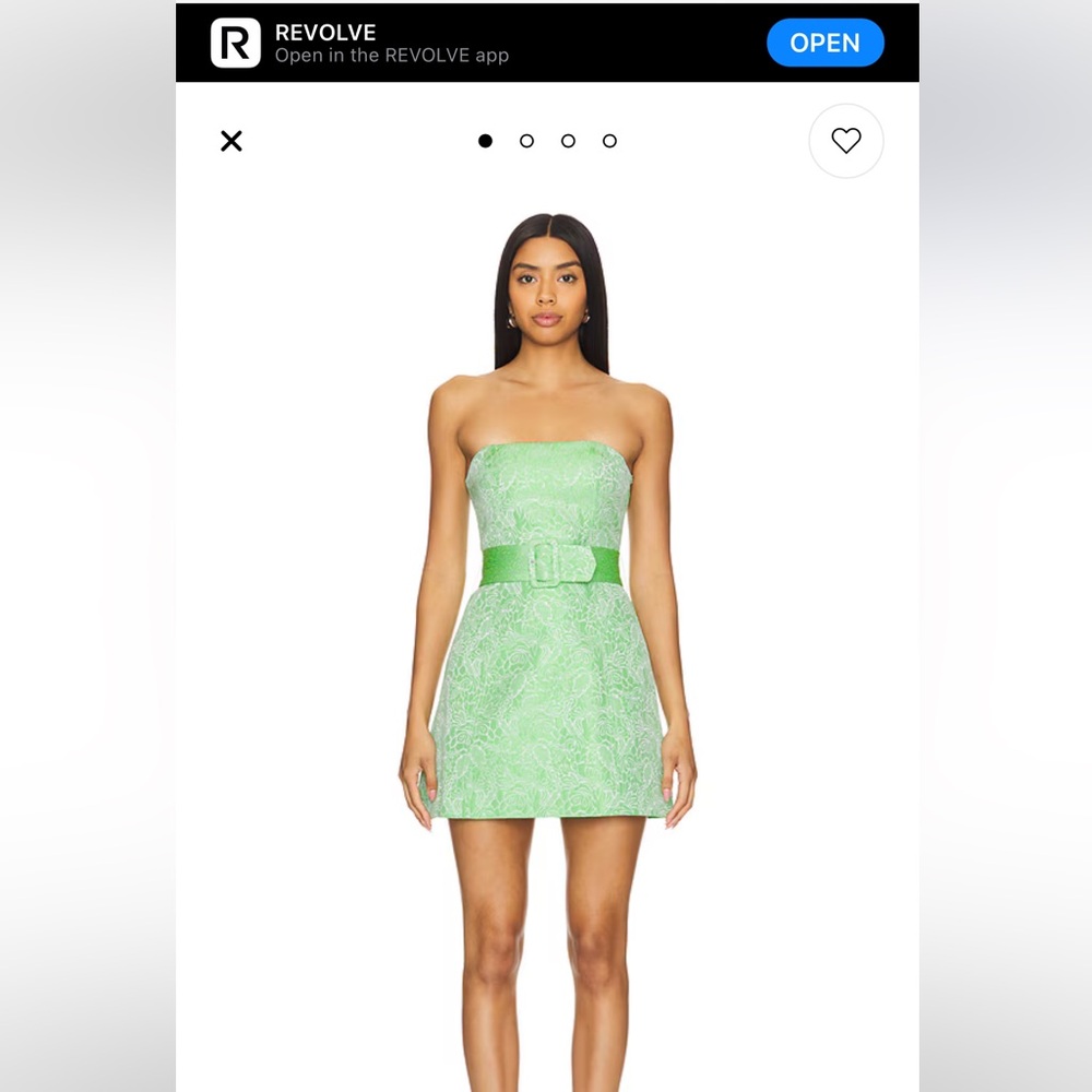 Amanda uprichard strapless green dress